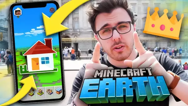 MINECRAFT EARTH : JE FAIS MA MAISON CHEZ LA REINE