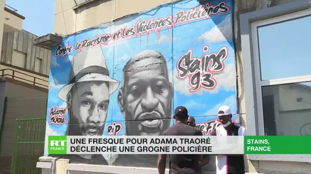 Stains : une fresque en hommage à Adama Traoré déclenche une grogne policière