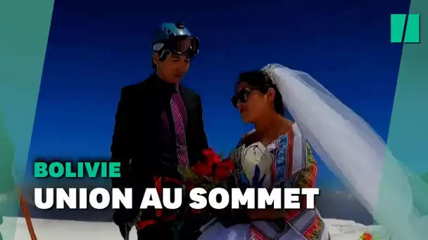 Ce couple bolivien s'est marié à plus de 6000 m d'altitude dans la Cordillère des Andes