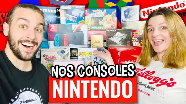 TOUTES NOS CONSOLES DE JEUX VIDÉOS NINTENDO | COLLECTION NINTENDO ! (SWITCH, NINTENDO 64, DS,....)