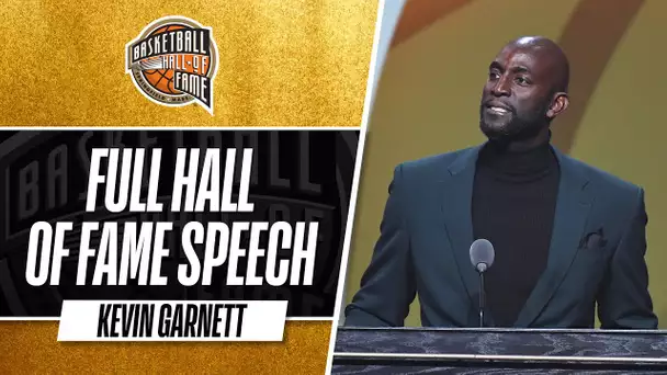 Kevin Garnett | Hall of Fame Enshrinement Speech