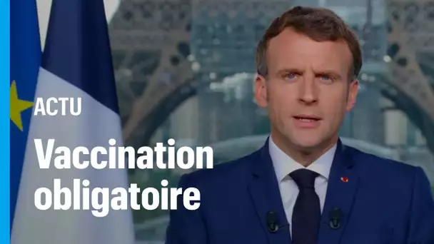 Macron : "Vaccination obligatoire pour tous les soignants et non-soignants des hôpitaux"