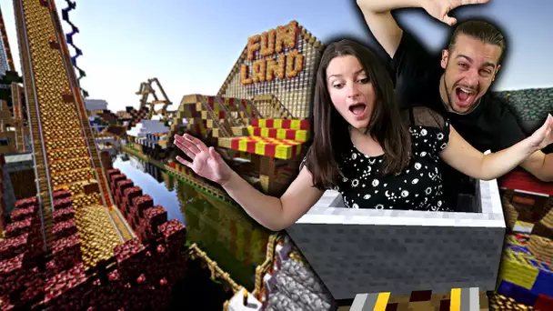 ROLLER COASTER ET PARC D&#039;ATTRACTIONS | MINECRAFT HTC VIVE FR