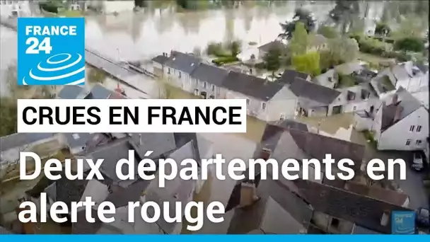 Crues en France : Deux départements en alerte rouge, une centaine d'évacuations • FRANCE 24