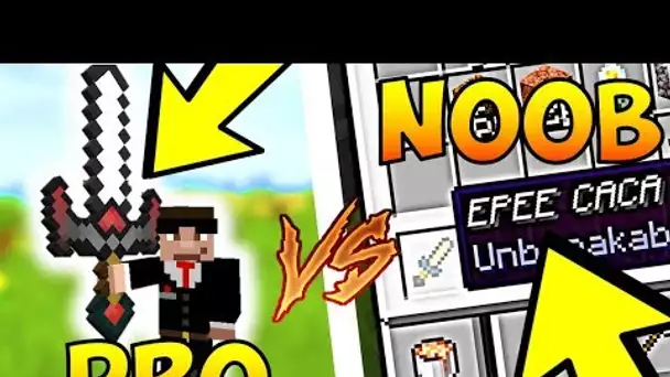 MINECRAFT 1.14 : COMMENT AVOIR UNE EPEE DE NOOB VS EPEE DE PRO !