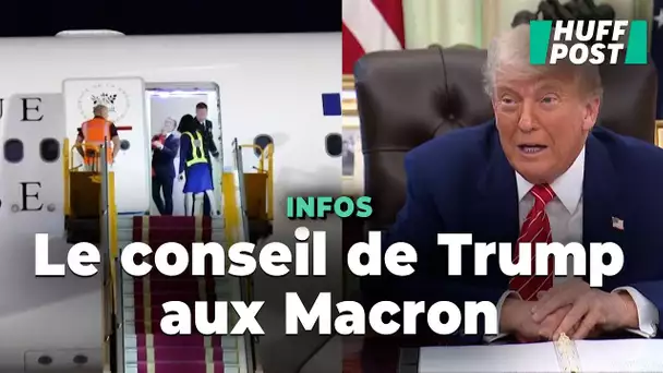 La vidéo virale d’Emmanuel et Brigitte Macron s’invite dans le Bureau Ovale, Trump se moque