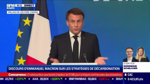 Discours d'Emmanuel Macron: les stratégies de décarbonation