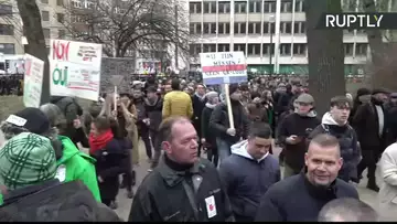 Manifestation à Bruxelles contre les restrictions sanitaires