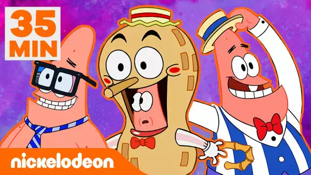 Bob l'éponge et Patrick Super Star | 35 MIN des emplois les plus bizarres de Patrick ! | Nickelodeon