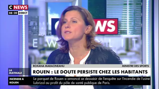 Roxana Maracineanu sur l’incendie de l'usine Lubrizol à Rouen : «Toute la transparence sera faite»