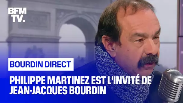 Philippe Martinez face à Jean-Jacques Bourdin en direct