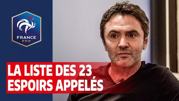 La liste des 23 de l'Équipe de France Espoirs I FFF 2020