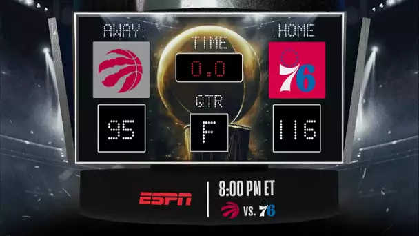 Raptors @ 76ers LIVE Scoreboard - Join the conversation & catch all the action on ESPN!