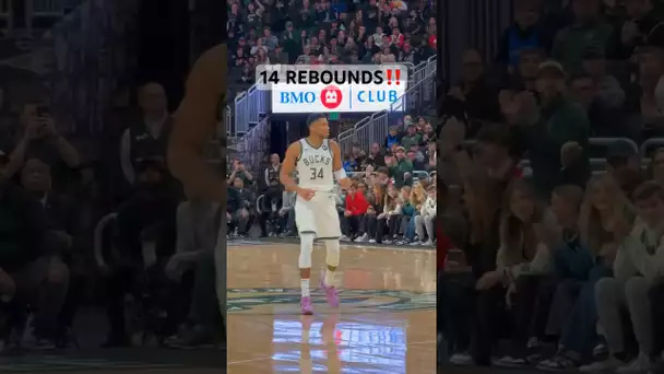 Giannis grabs the board & secures the MOST REBOUNDS in franchise HISTORY! ￼👏 | #Shorts