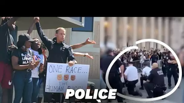 George Floyd: À New York, les policiers s'agenouillent avec les manifestants