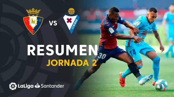 Resumen de CA Osasuna vs SD Eibar (0-0)