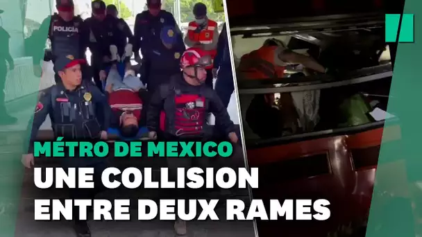 À Mexico, les images de la collision entre deux métros