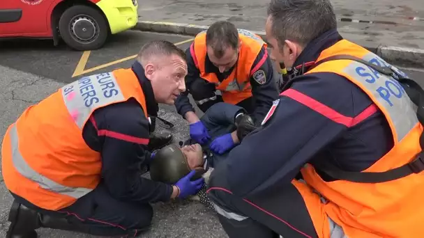 La journée du pompier, rythmée par la fragilité du corps humain