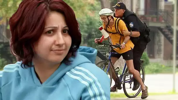 Un policier poursuit un criminel à bicyclette| Juste pour rire Gags