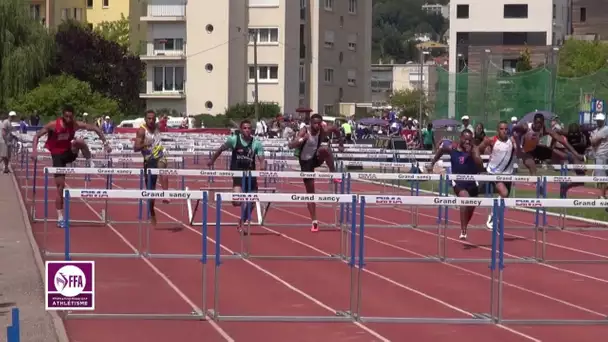 Tomblaine 2015 : Finale 110 m haies Espoirs (Nicolas Borome en 13&#039;&#039;84)