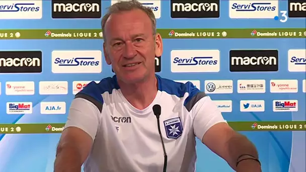 La conférence de presse de Jean-Marc Furlan avant le match AJA-Sochaux