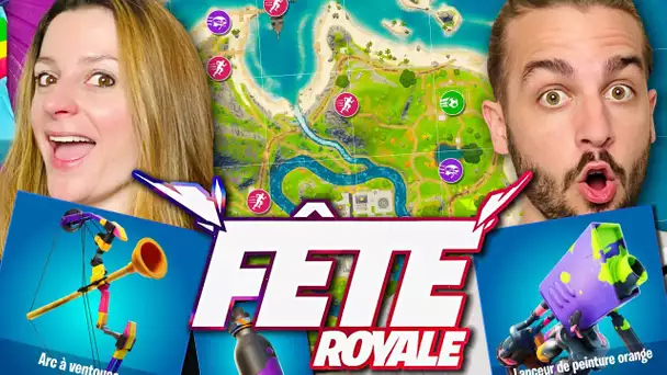 ON S'AMUSE SUR LE NOUVEAU MODE FÊTE ROYALE ! | FORTNITE MODE FÊTE ROYALE DUO FR