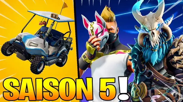 SAISON 5 : NOUVELLE MAP, NOUVELLE VOITURETTE ... sur Fortnite: Battle Royale
