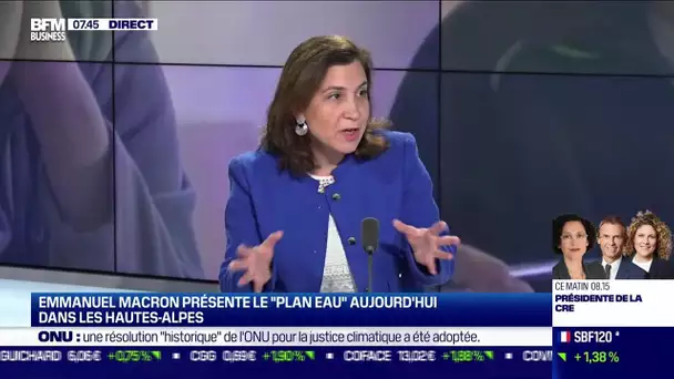 Aurélie Colas (FP2E) : Emmanuel Macron présente le "Plan eau" aujourd'hui