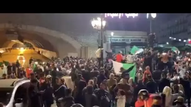 Après l&#039;annonce de Bouteflika, les rues d&#039;Alger en liesse