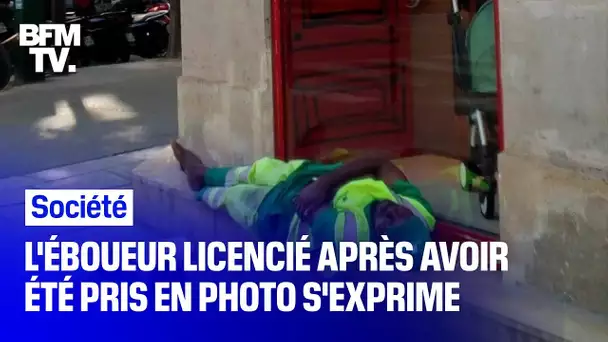 Adama Cissé, l’éboueur licencié après avoir été après avoir été photographié assoupi, s’exprime