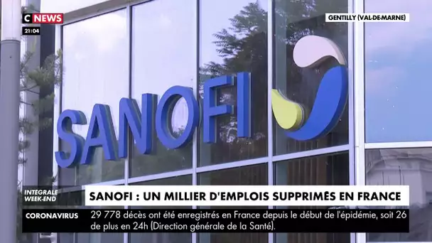 Sanofi : un millier d'emplois supprimés en France