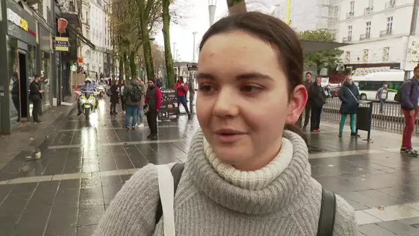 Nantes : manif des étudiants, ITV de Riwan et Lori