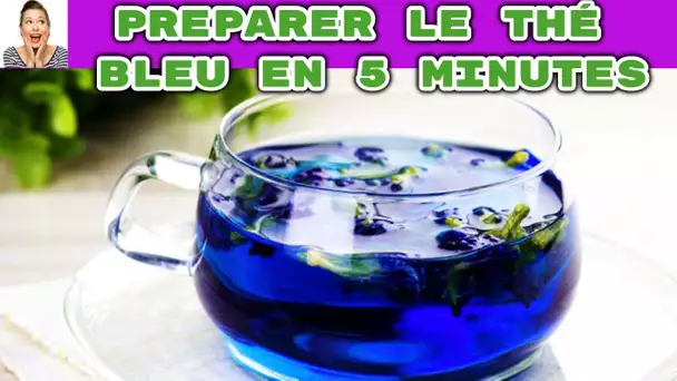 Thé bleu : Une boisson qui fait le buzz sur les médias sociaux pour traiter l'anxiété et le stress.