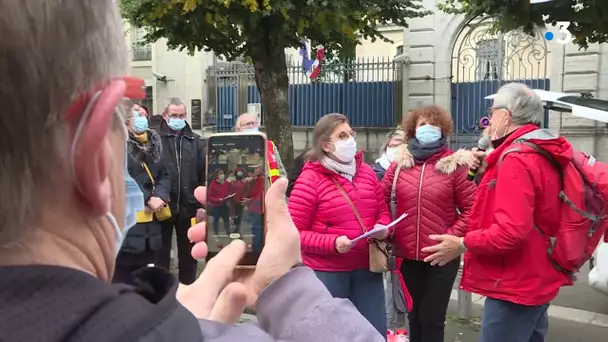 Mobilisation devant le Conseil départemental du Jura contre la privatisation des offices HLM