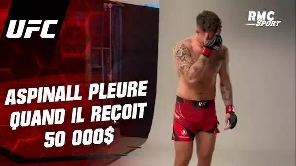 UFC : Les larmes d’Aspinall quand il reçoit son bonus de "Performance of the Night"