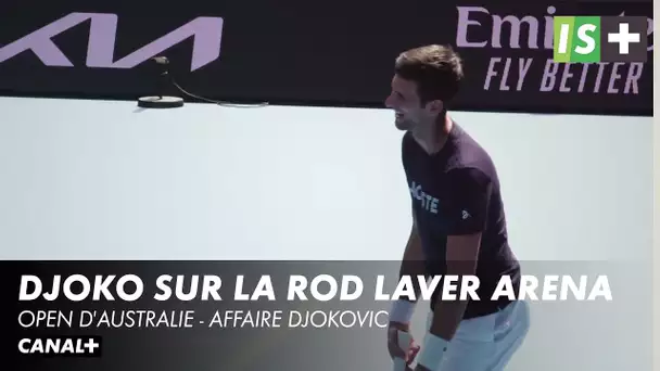 Djokovic s'entraine sur la Rod Laver Arena - Open D'Australie