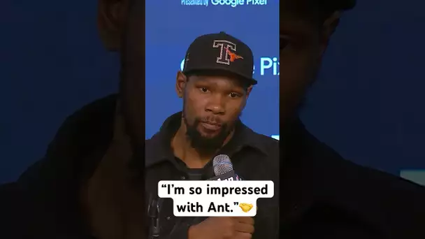 Kevin Durant gives Anthony Edwards high praise after his Amazing Round 1 performance! 🙌🔥| #Shorts