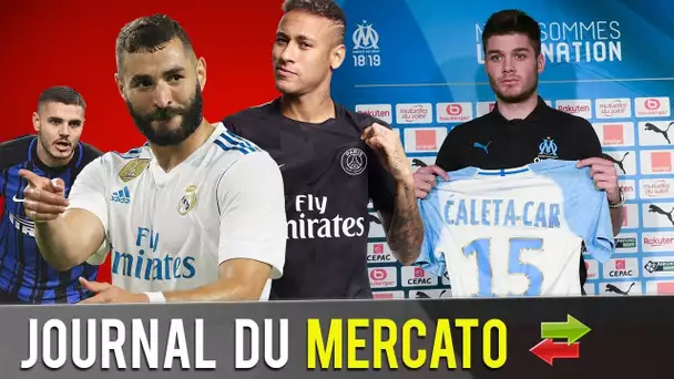 NEYMAR reste au PSG, BENZEMA intéresse NAPLES et ICARDI le REAL, CALETA-CAR à l'OM