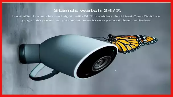 Google Nest Cam Outdoor - 1st Generation - Weatherproof Outdoor Camera - Surveillance Camera