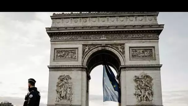 Polémique après l’apparition du drapeau européen sous l’Arc de Triomphe