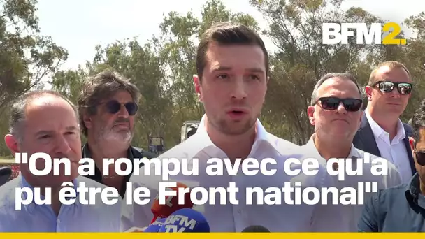 Jordan Bardella en visite en Israël sur le site de l'attaque du 7-octobre contre le festival Nova