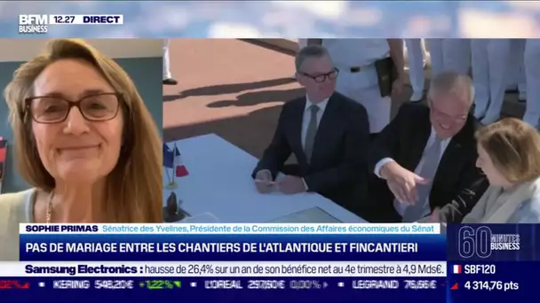 Sophie Primas (Sénat) : Pas de mariage entre les chantiers de l'Atlantique et Fincantieri