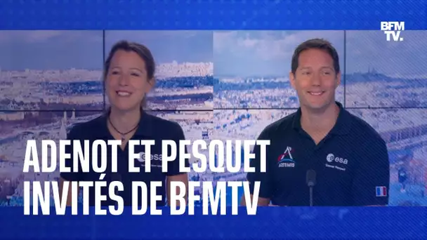 L'interview de la nouvelle astronaute française Sophie Adenot et de Thomas Pesquet sur BFMTV
