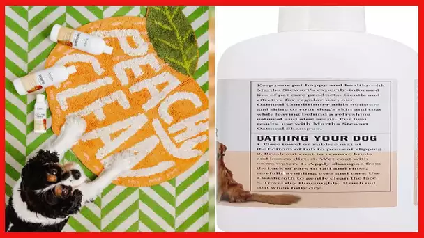 Martha Stewart for Pets All-Purpose Dog Shampoo and Conditioner for Dogs with Oatmeal and Aloe, 16Oz