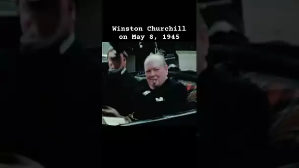 Winston Churchill on May 8, 1945 #ww2 #history