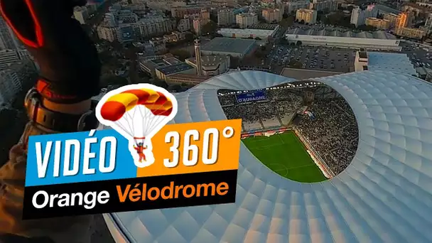 Sautez en parachute au dessus de Marseille et L'Orange Vélodrome (360°)  🪂👀