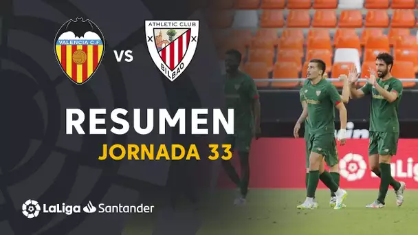 Resumen de Valencia CF vs Athletic Cluba (0-2)