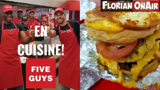 On passe en cuisine à FIVE GUYS pour un BURGER de OUF! - VLOG #650