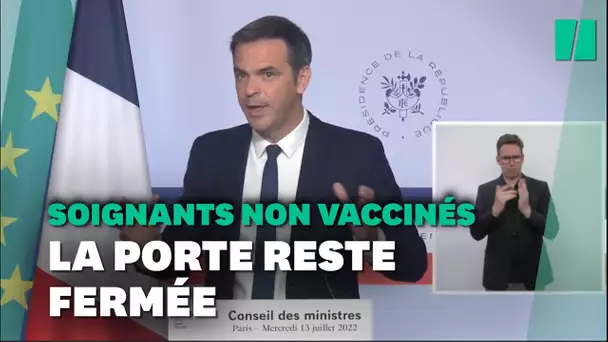 Réintégration des soignants: "Le parlement, ce n'est pas le chantage", conclut Véran