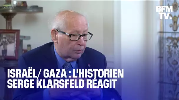 Israël/ Gaza: "Ça nous replonge dans la Shoah" affirme l'historien Serge Klarsfeld